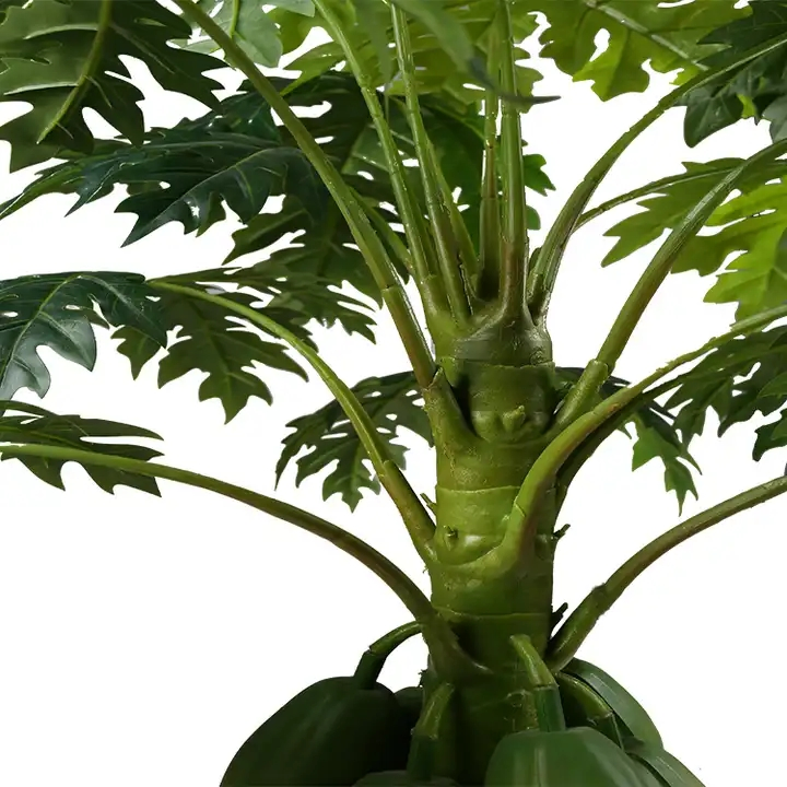 High Quality Artificial Indoor Plastic Artificial Bonsai Plants Papaya Tree