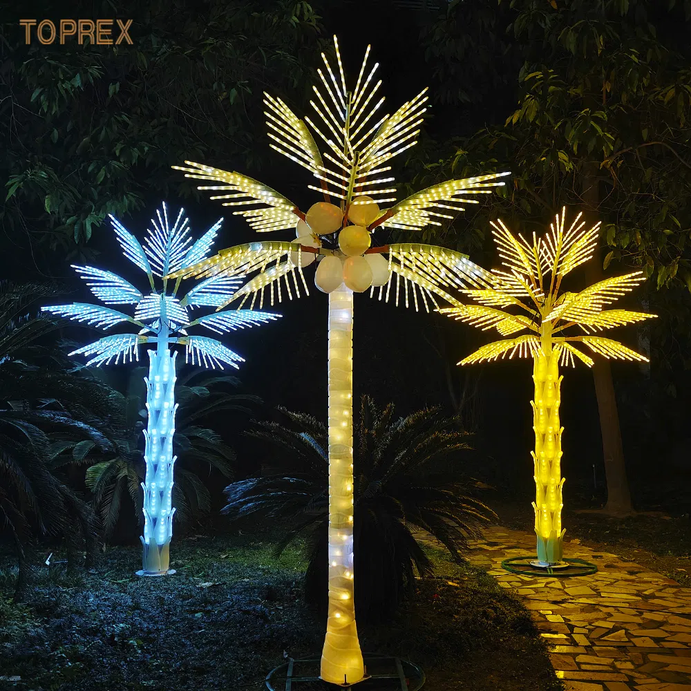 Large Artificial LED Coconut Tree