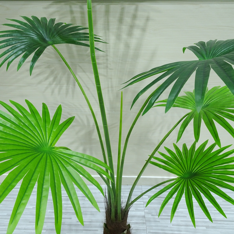 Flurry Realistic Fan Foliage Home Kitchen Decor Artificial Fan Palm Tree