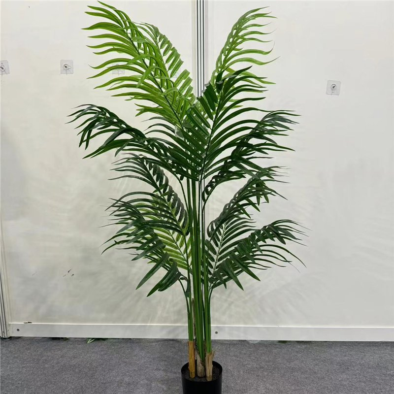 Wholesale Indoor Outdoor Decoration Wedding Fake Plastic Plant Faux Artificial Palm Tree