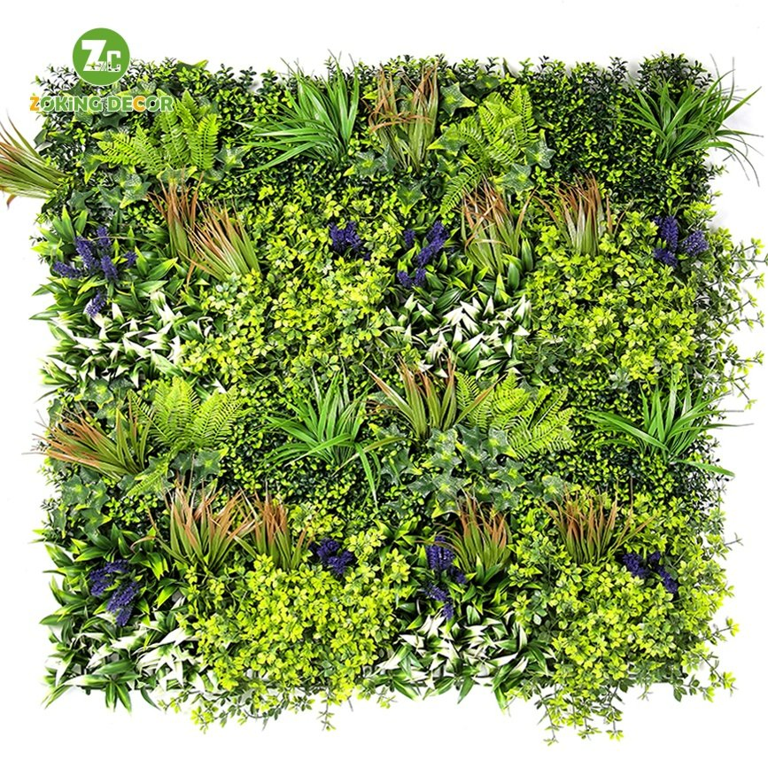 Zc Outdoor Vertical Garden Decorative Backdrop Boxwood Hedge Green Grass Artificial Wall Plants Panel