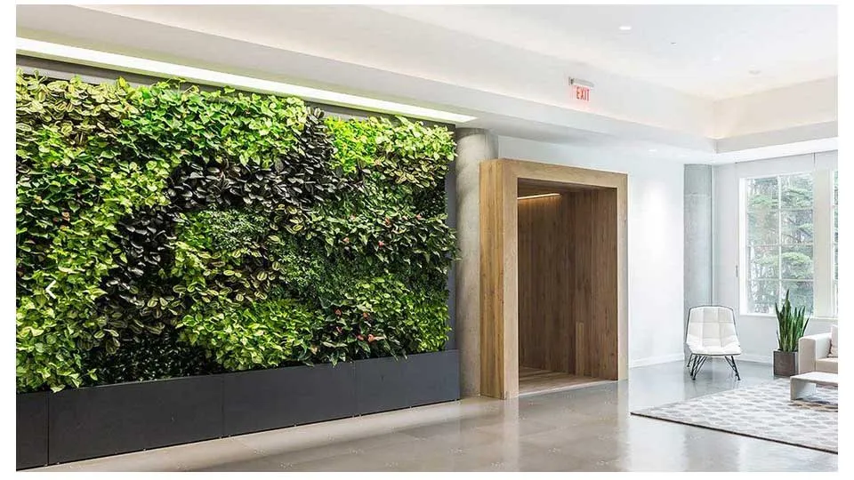 Faux Ivy Wall