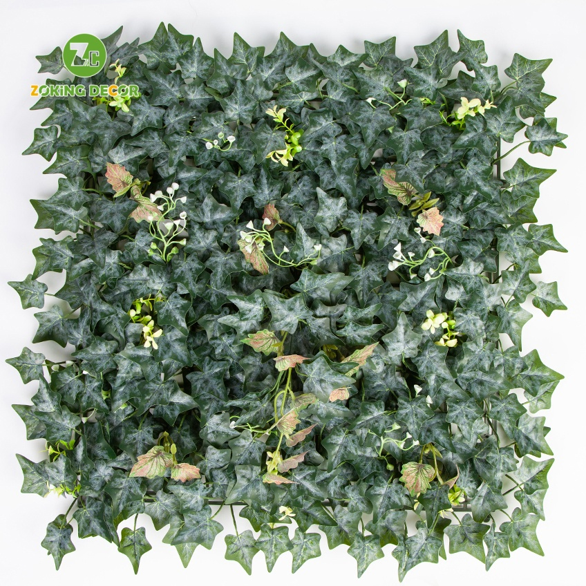 Artificial Plastic Creeper Boxwood Hedge Moss Grass Indoor Plant Vertical Panels Leaves Green Wall System for Decoration