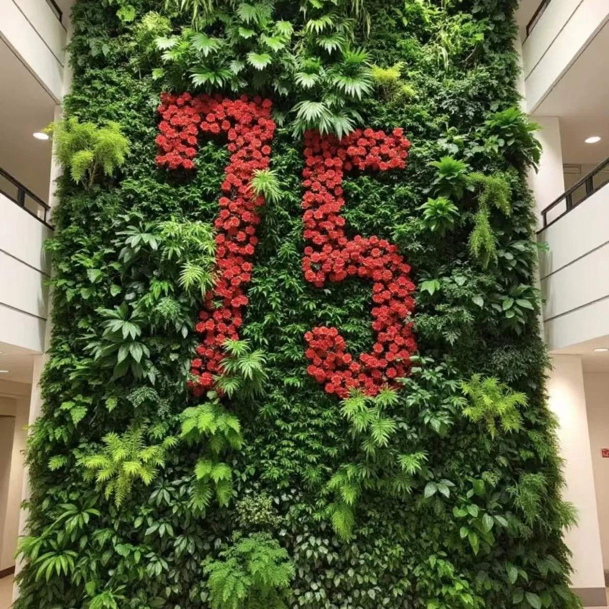 Green Preserved Moss Wall Custom Vertical Garden Hedge Fence Wall Artificial Green Plant Wall