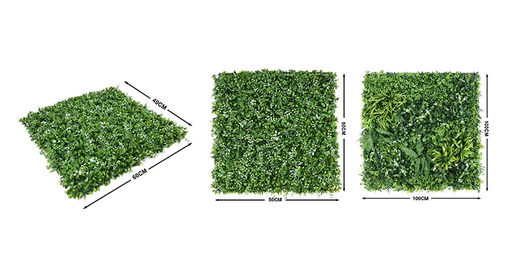 UV Protected Faux Boxwood Plastic IVY Foliage Artificial Vertical Privacy Garden Green Wall Panel