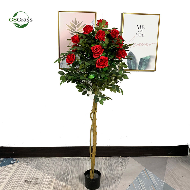 Premium Artificial Rose Tree Bonsai - Free Sample Available
