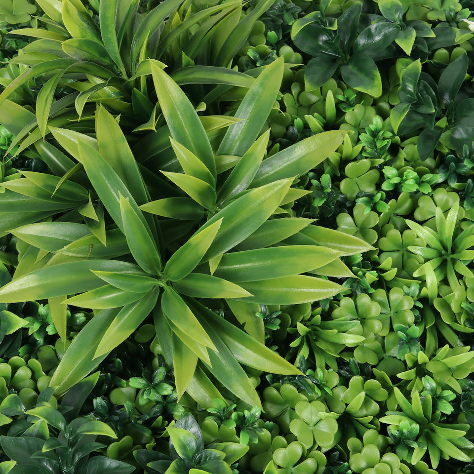 Home Outdoor Garden Decor UV Protected Plastic Green Grass Wall Panel Artificial Plant Grass Wall for Decor