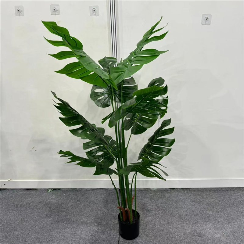 Wholesale Indoor Outdoor Decoration Wedding Fake Plastic Plant Faux Artificial Palm Tree