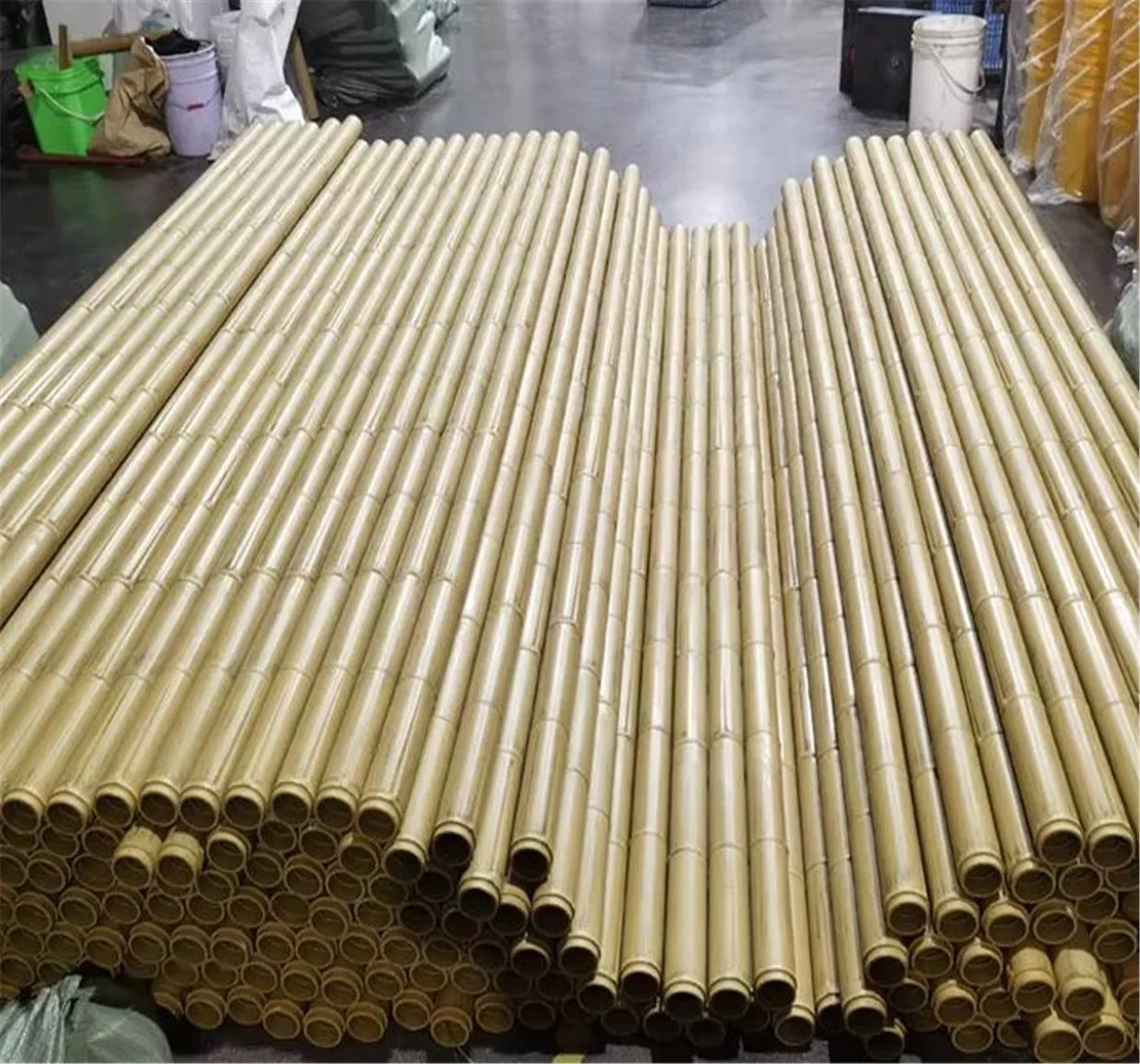 Long Lifespan Eco-Friendly Nylon Artificial Synthetic Bamboo Decoration Farming Material
