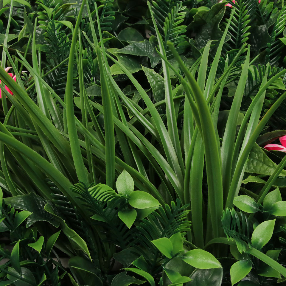 Artificial Plastic Creeper Boxwood Hedge Moss Grass Indoor Plant Vertical Panels Leaves Green Wall System for Decoration Plant