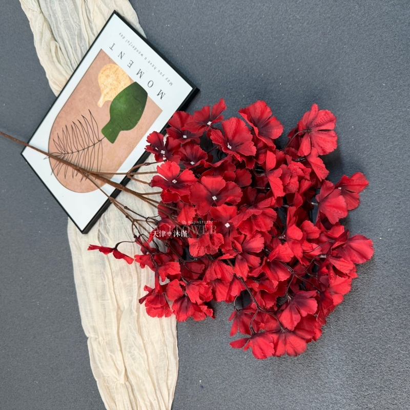 Best-Selling Artificial Flower Tufts and Plush Flower Branches, with a Realistic Silk-Like Texture, Suitable for Flower Arrangement Decorationbest-Selling Artif