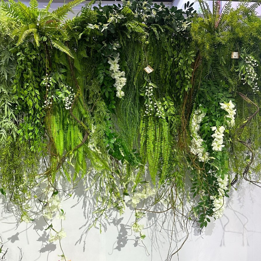 Decorative Plants Decoration on Wedding Garden Hanging Plant Artificial Ferns Plants