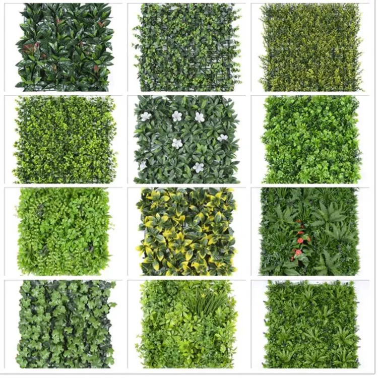 UV Protected Faux Boxwood Plastic IVY Foliage Artificial Vertical Privacy Garden Green Wall Panel