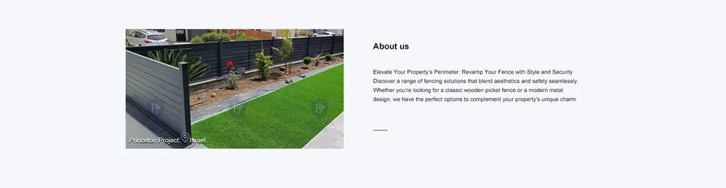 Modern Style Aluminium Vertical Slat Picket Fence Panels