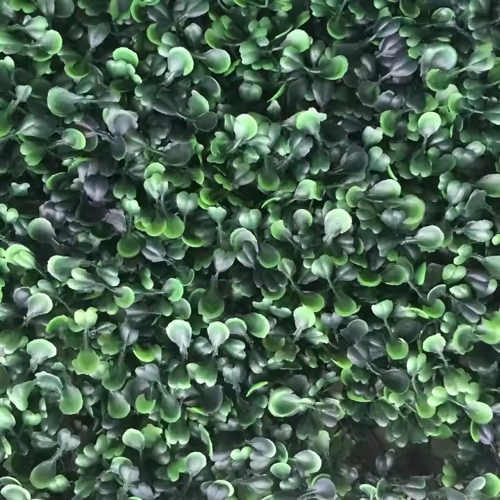 Outdoor Garden Decor UV Protected Faux Plastic Green Grass Wall Backdrop Panel Artificial Plant