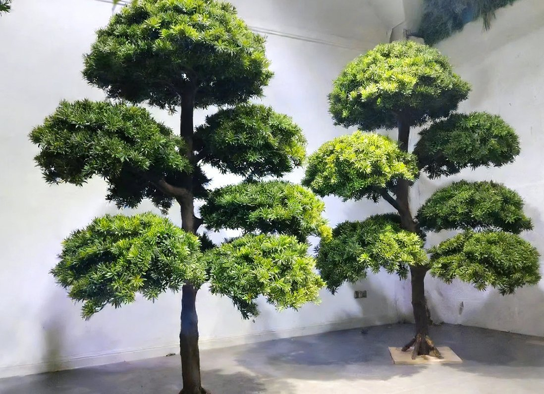 Artificial Podocarpus Bonsai Tree