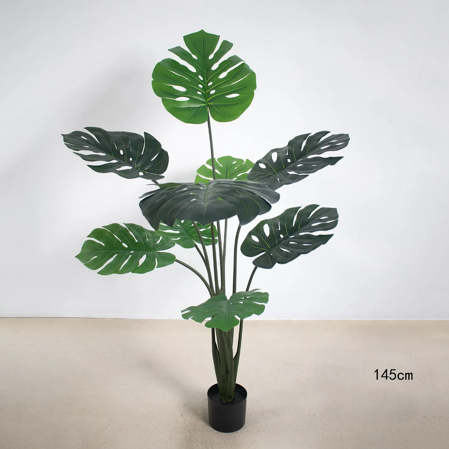 Monstera Artificial Bonsai Tree 105cm Artificial Turtle Back Leave for Indoor Shop Decor