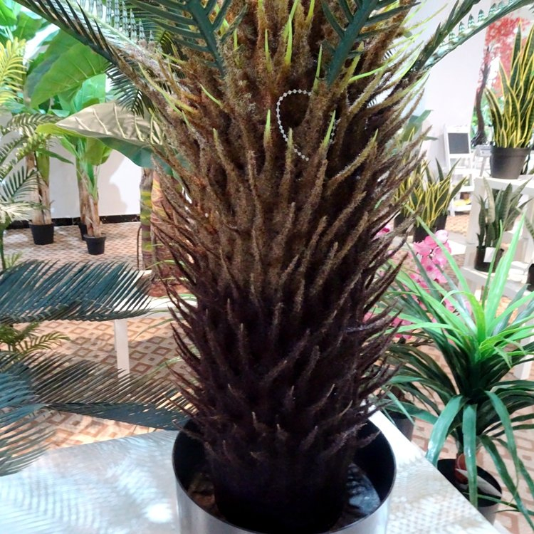 Faux Plants Decoration Fake Sago Palm Tree Sago Cycas Atrificial Bonsai Trees