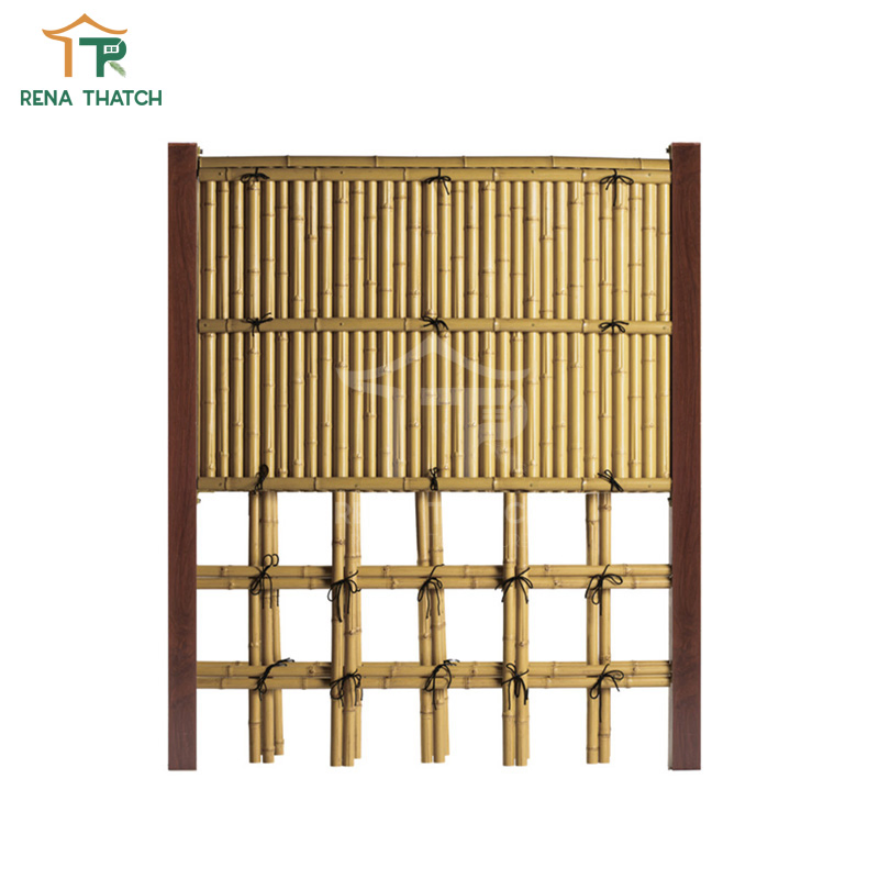 Forever Fire Resistant Plastic Bamboo Gate Artificial Bamboo Fence Faux Bamboo Privacy Fence Ceiling Cover Decoration for Garden