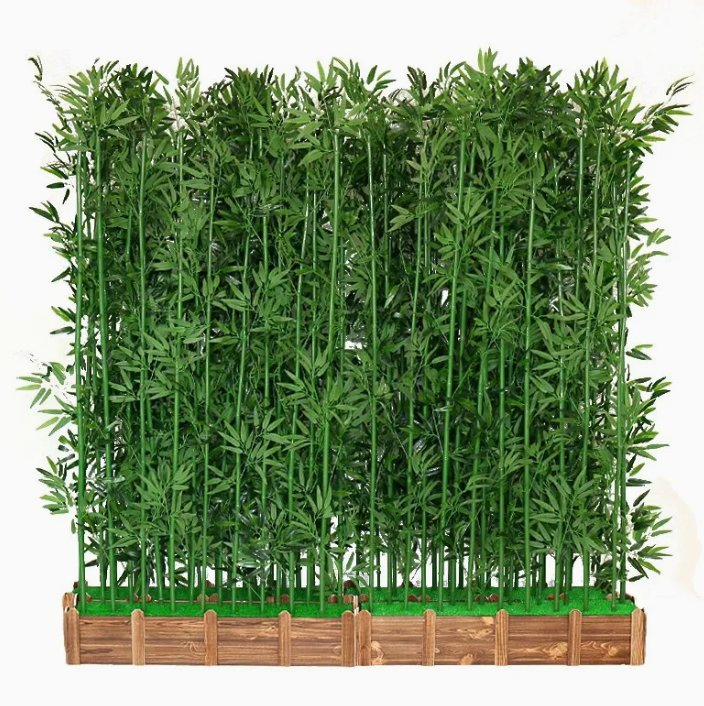 Artificial Lucky Bamboo Fence Artificial Bamboo Tree for Outdoor Indoor Decoration