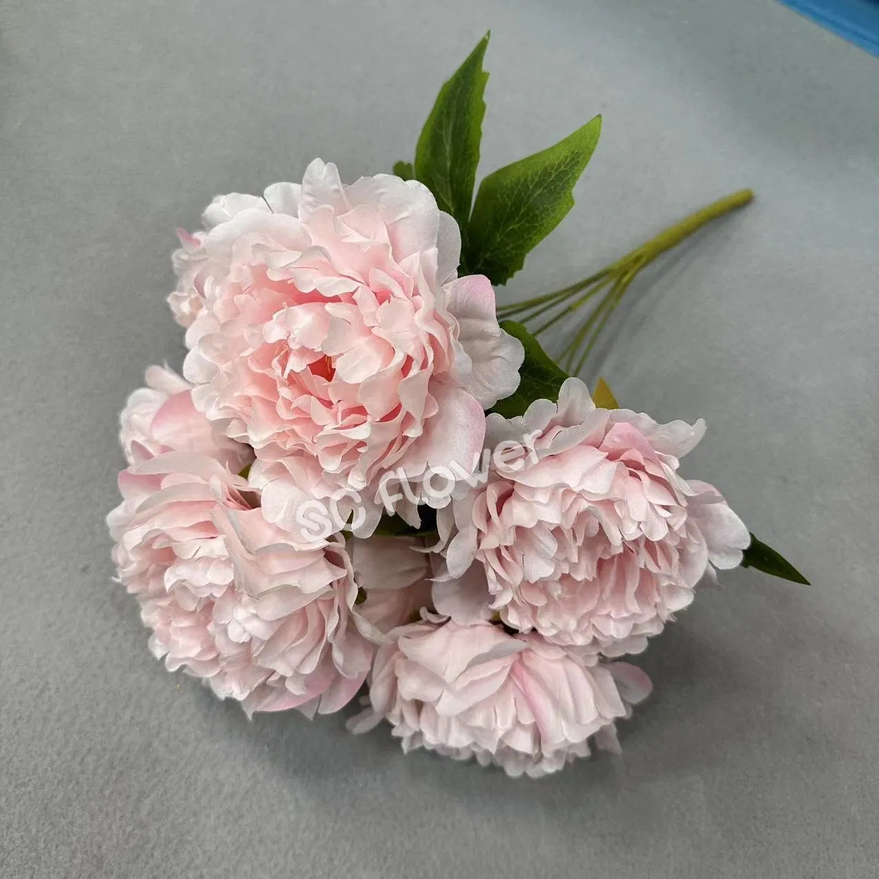 New Design Purple Color 7 Head Large Silk Peony Artificial Flowers for Centerpieces Arrangements