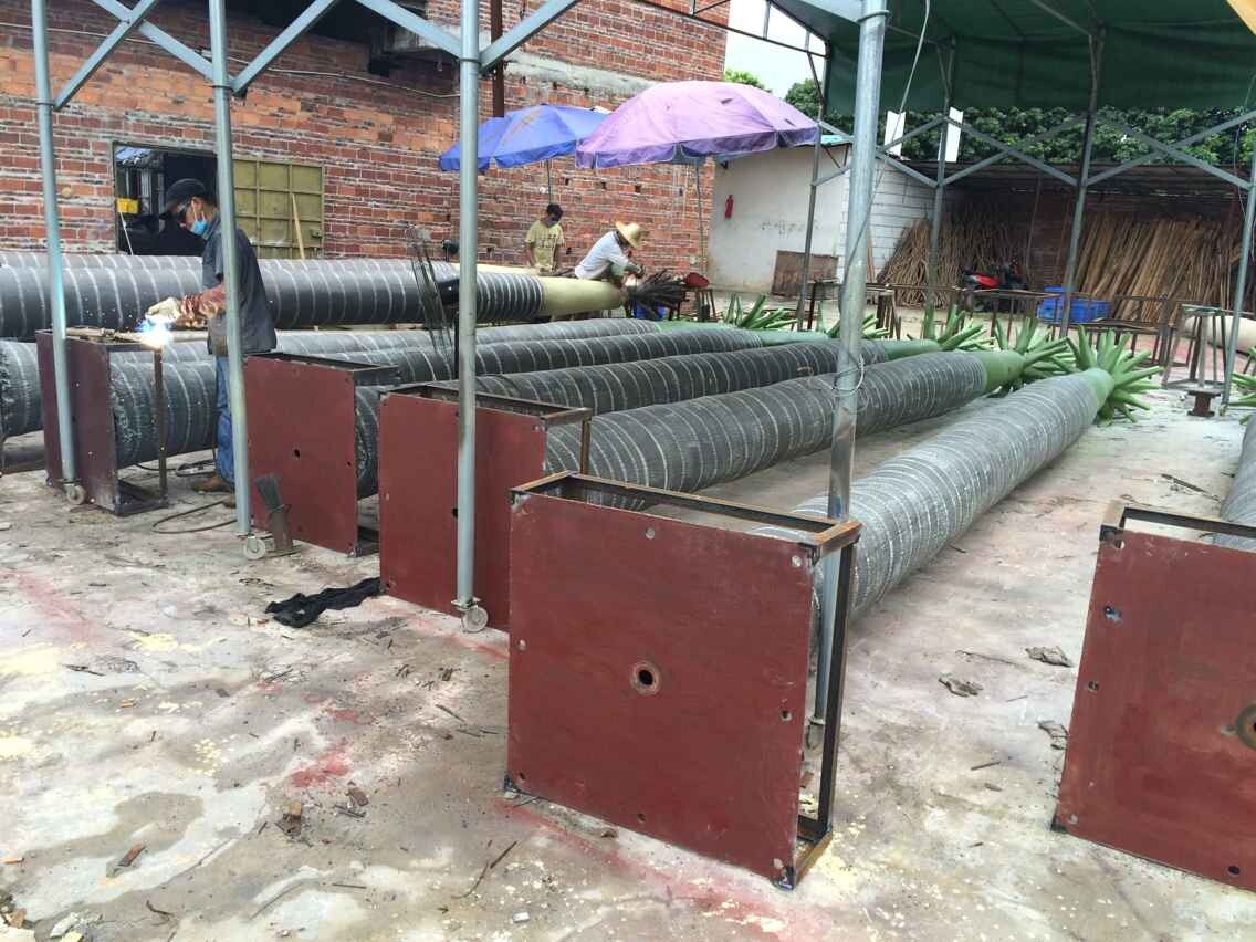 Custom Tropical Faux Big Outdoor Tree 3-15m Large Artificial Coconut Palm Tree