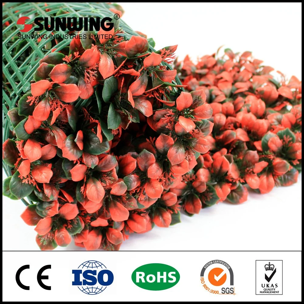 Special Design Orange Artificial Boxwood Grass Mat for Garden Hedge