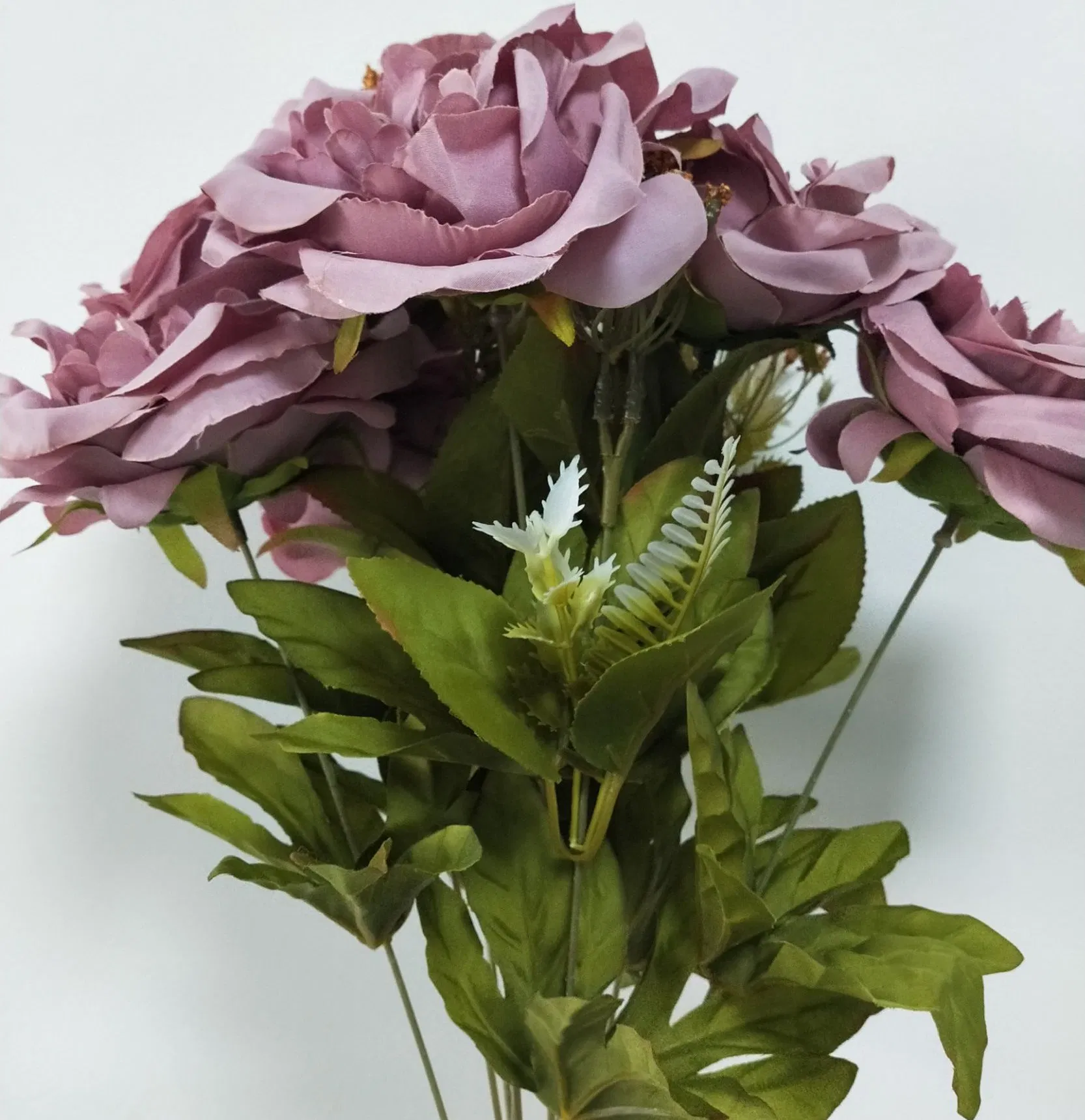 Silk Rose Flower Arrangement for Home Decor - Handmade Decorative Flowers