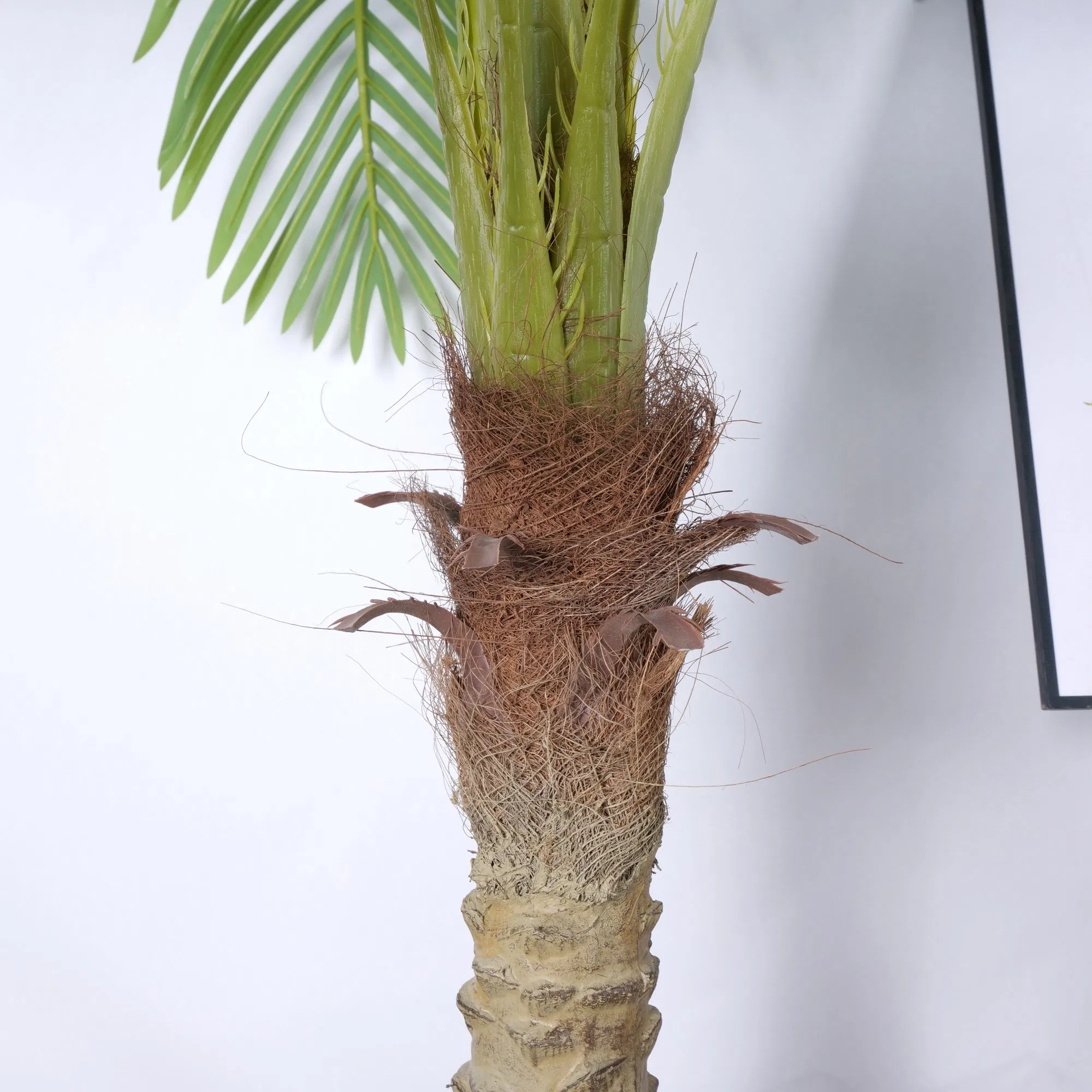 Wholesale Removable Decor Plastic Indoor Artificial Palm Tree Bonsai