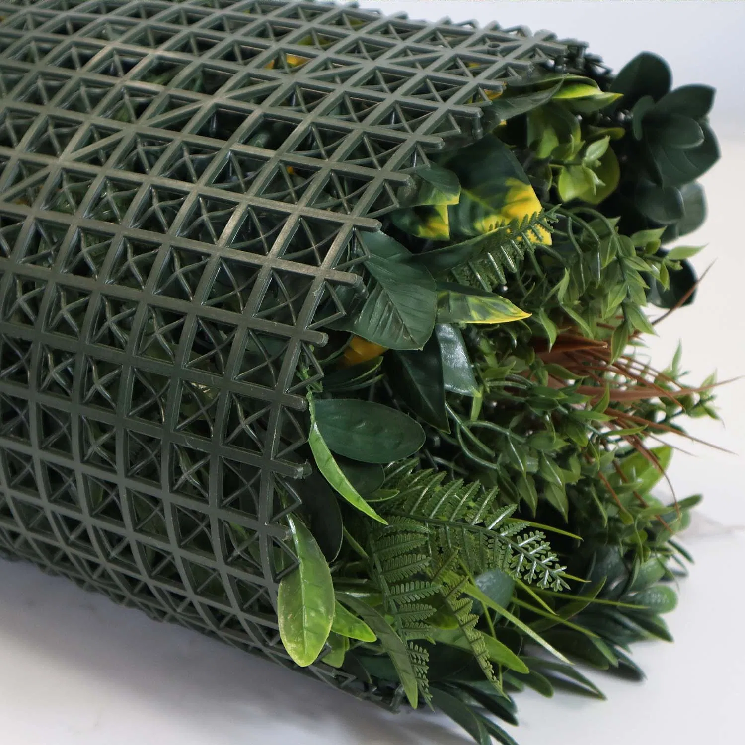 Customized ODM Fire Retardant Residential Artificial Foliage Flower Wall Artificial Grass Wall