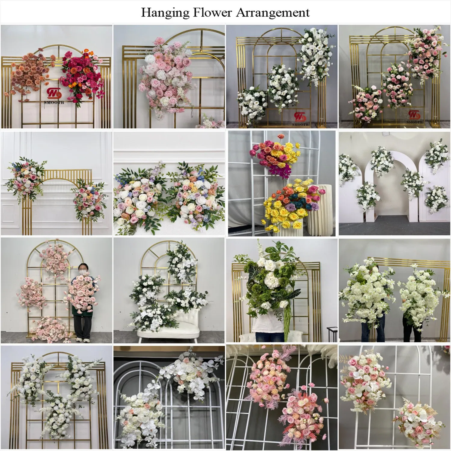 Smooth Custom Artificial Flower Table Runners Wedding Silk Flower Arrangements Event Decorations
