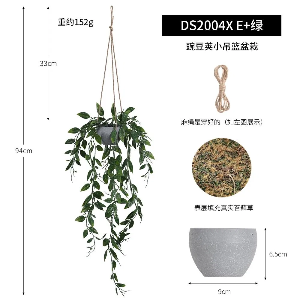 Outdoor Indoor Home Decoration Artificial Plants with Hanging Basket