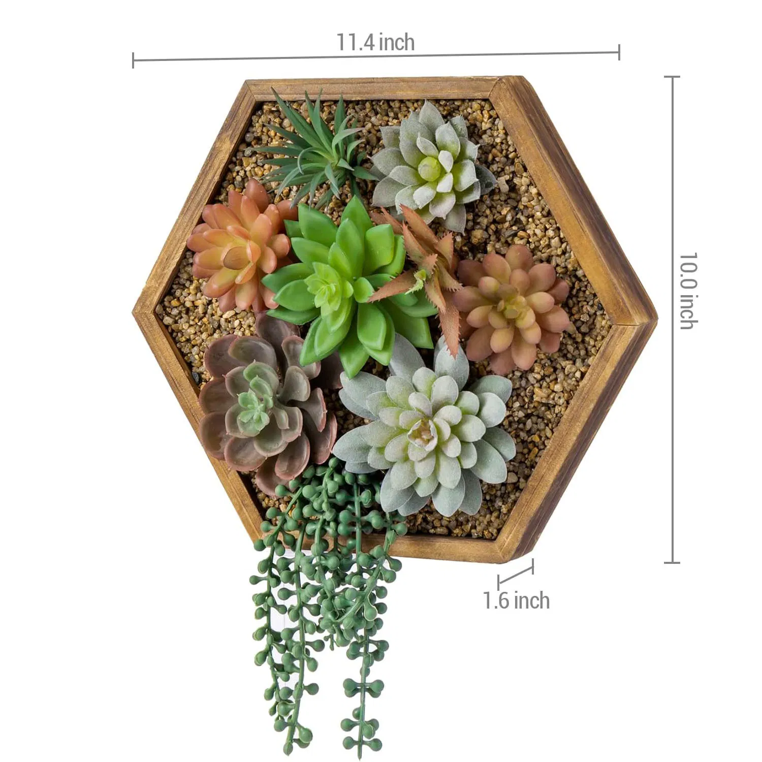 3D Art Wall Hanging Succulent Artificial Plants