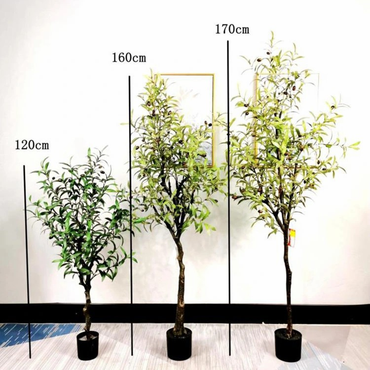 China Factory Direct Contact Us for Free Sample Artificial Olive Tree Bonsai