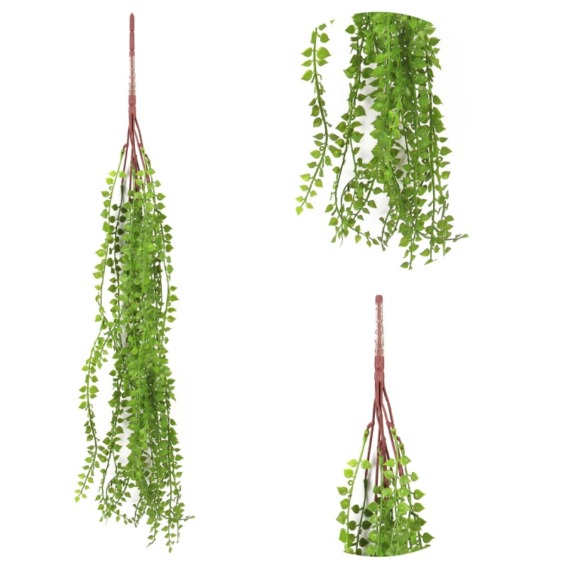 Indoor Outdoor Anti-UV Green Leaves Wall Hanging Indoor Home Flower Artificial Plants