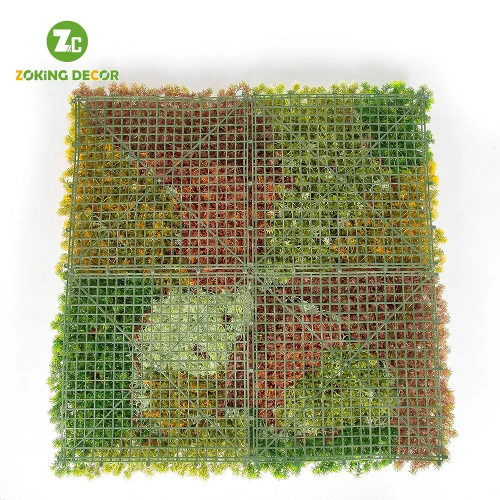 Zc Vertical Garden Decor Artificial Flower Plant Boxwood Panels Garden Decorative Faux Greenery Mats for Home Decoration