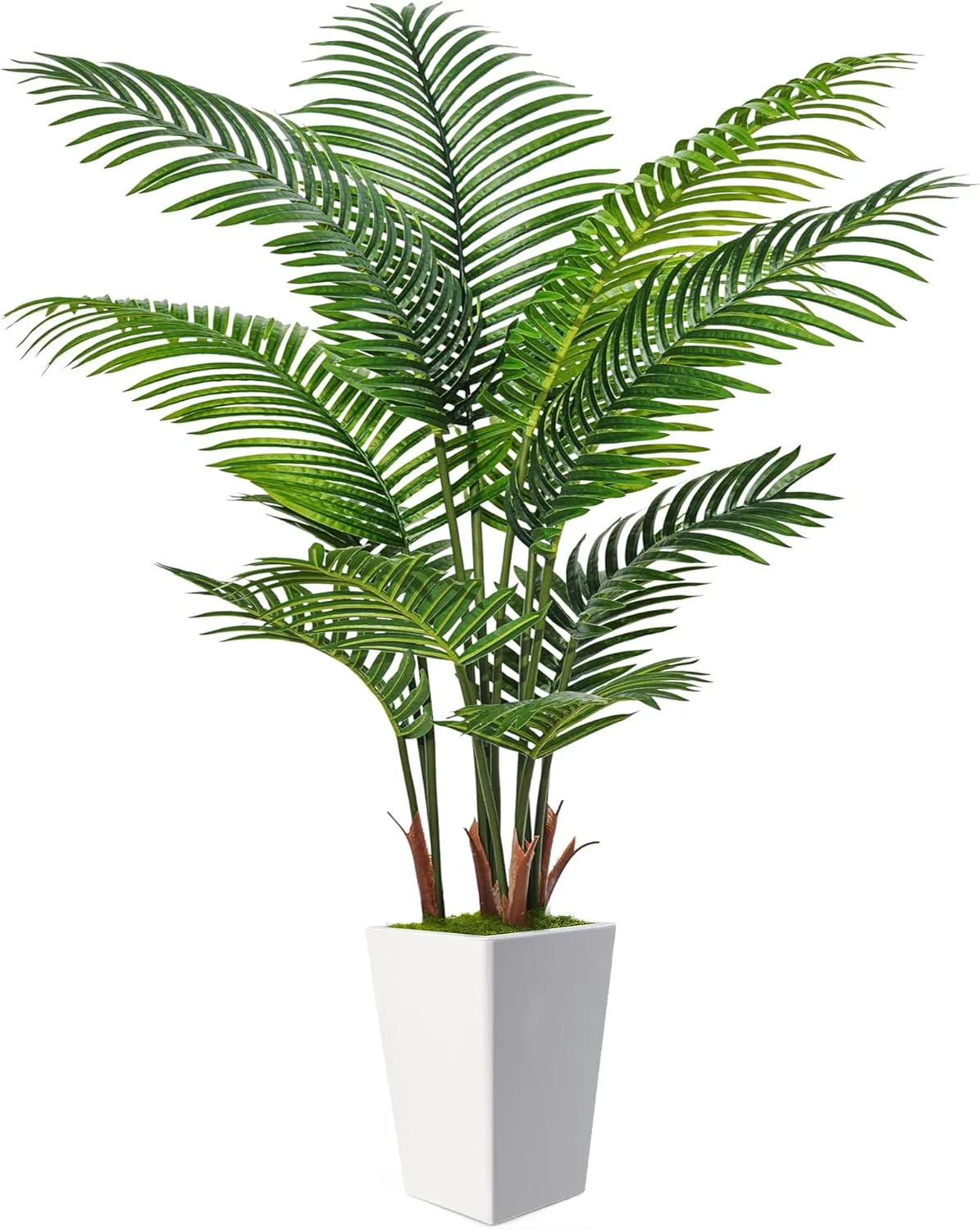 UV Protected High Simulation Artificial Plant Faux Palm Tree Decor