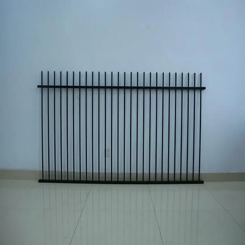 Powder Coated Black Garden Aluminum Metal Vertical Blade Slat Fence Panels