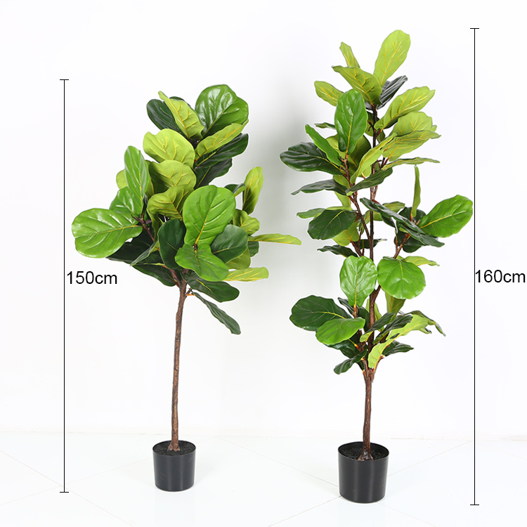 Custom Made Decoration Artificial Bonsai Oak Tree Leaves Ficus Tree
