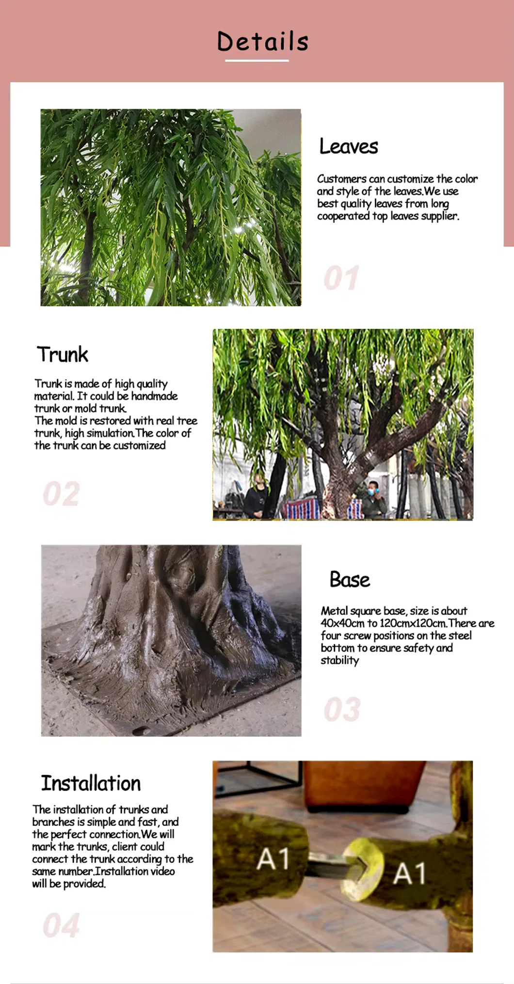 Large Willow Tree Dimensions