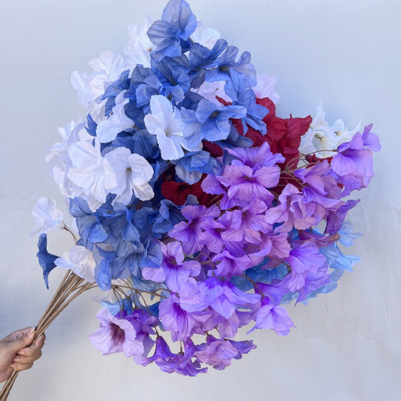 Artificial Hanging Silk Flowers Faux Fake Flowers for Floral Arrangement Wedding Props