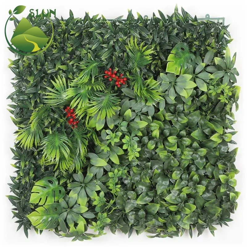 20in Grama Artificial PARA Pared Garden Balcony Artificial Boxwood Greenery Backdrop Grass Hedge Fence Vertical Wall Decor Panel