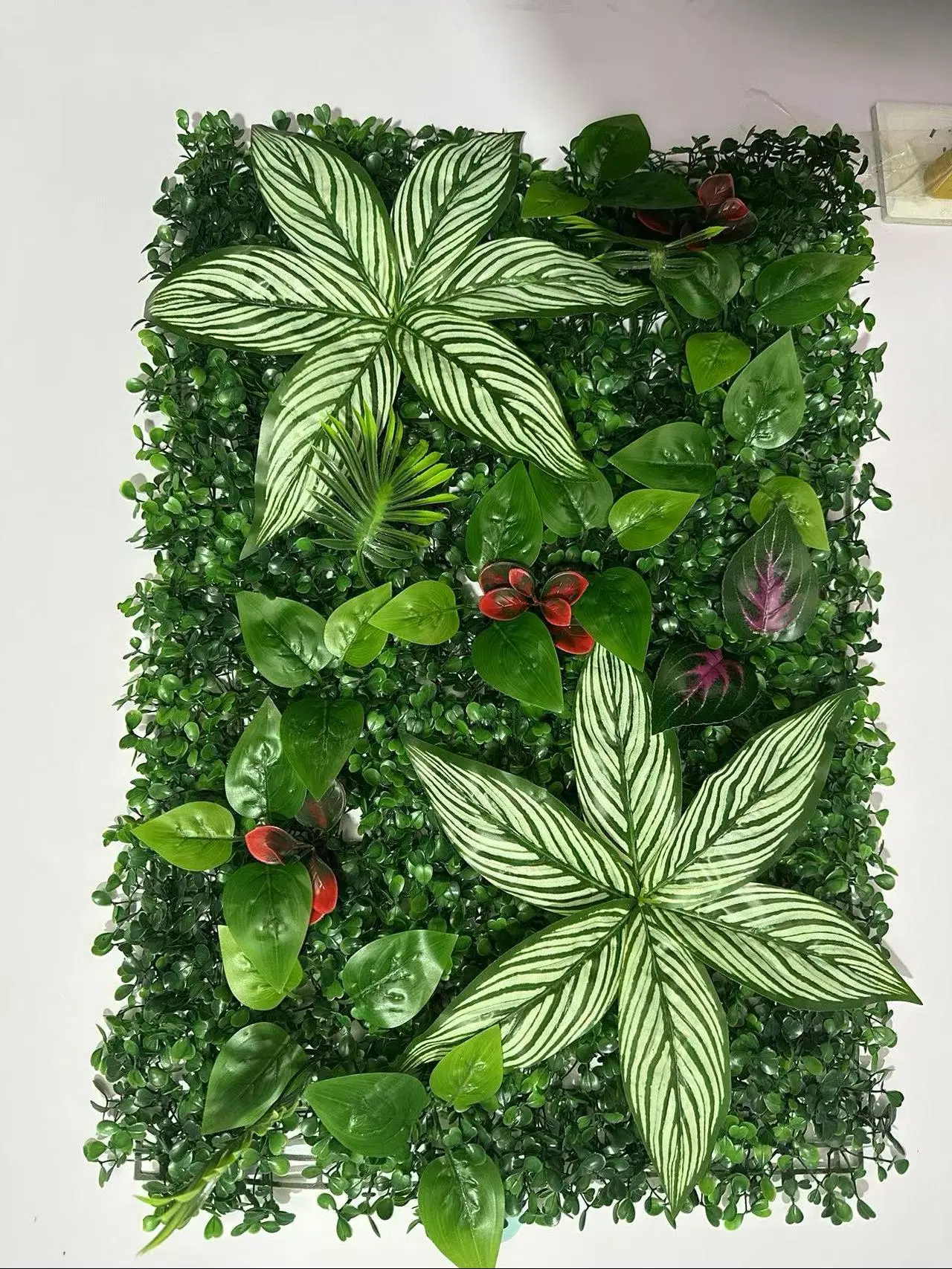 UV Protected IVY Faux Boxwood Privacy Green Vertical Artificial Plant Wall