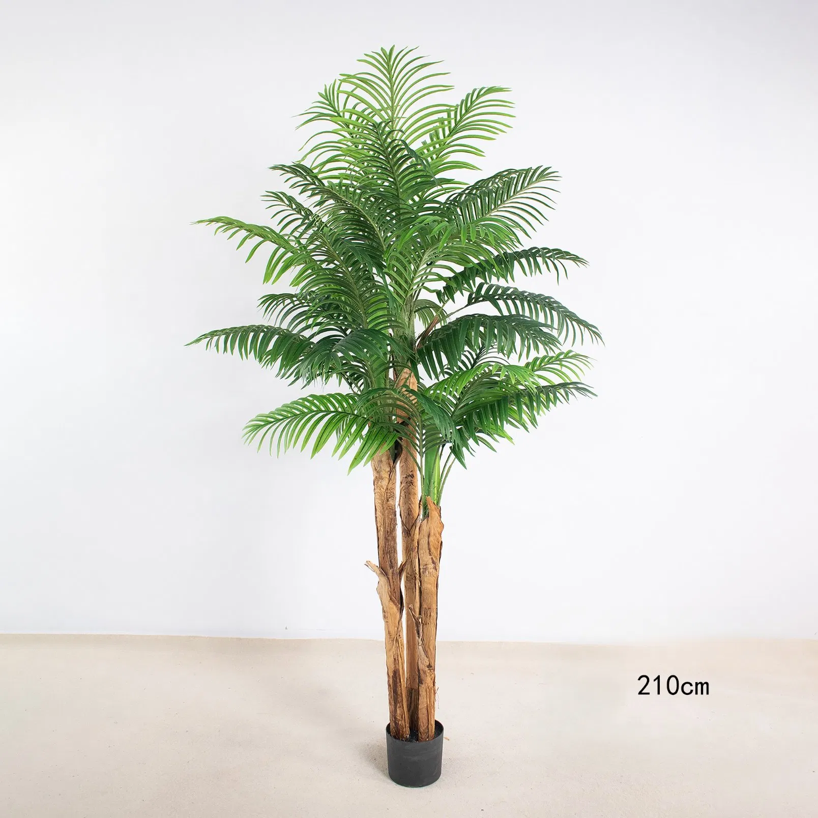 High Quality Small Artificial Green Tree Palm Faux Potted Simulation Outdoor Landscaping Thick Stemmed Sunflower Tree