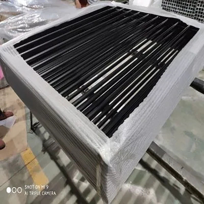 Powder Coated Black Garden Aluminum Metal Vertical Blade Slat Fence Panels