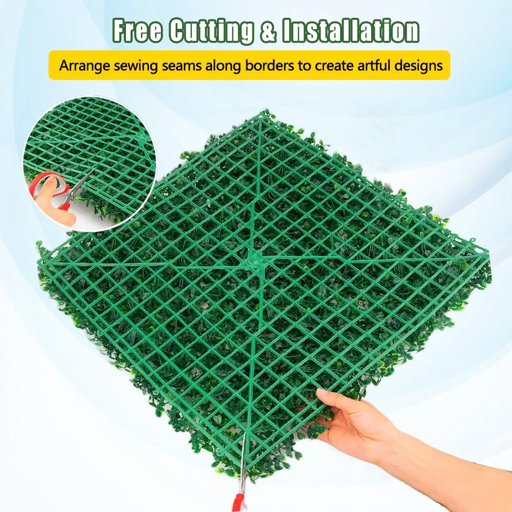 Unique Evergreen Artificial Plant Wall Panel for Vertical Garden Decor