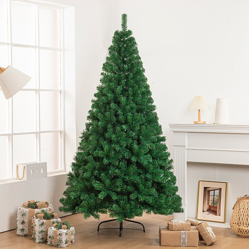 Large PVC Christmas Tree Encrypted Green Simulation Tree Household Hotel Floor Decoration in Stock