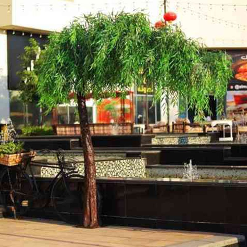 Outdoor Large Artificial Willow Tree Artificial Willow Branches Leaves Decorative Tree Fake Weeping Willow Tree