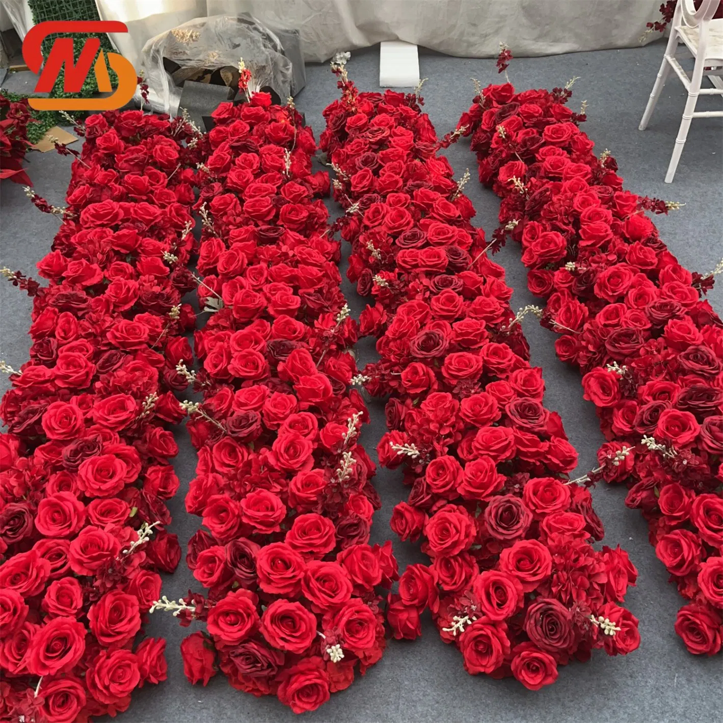 Smooth Custom-Made Luxury Silk Floral Arrangements Artificial Flowers for Wedding Arch Decorations