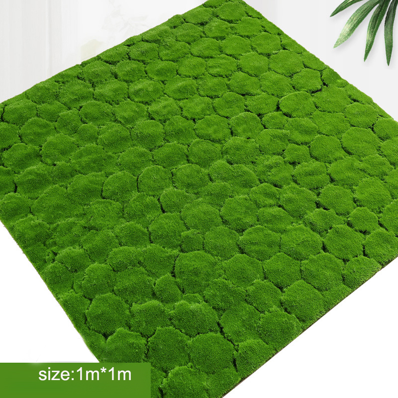 Factory Wholesale 1m*1m Artificial Moss Wall Counter Decoration Landscaping